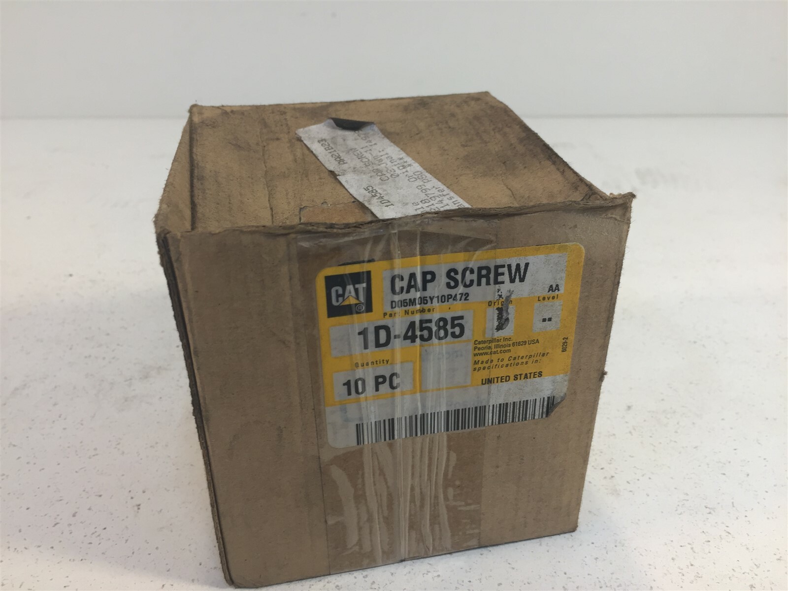 (4) Genuine Caterpillar 1D-4585 Cap Screws 1D4585