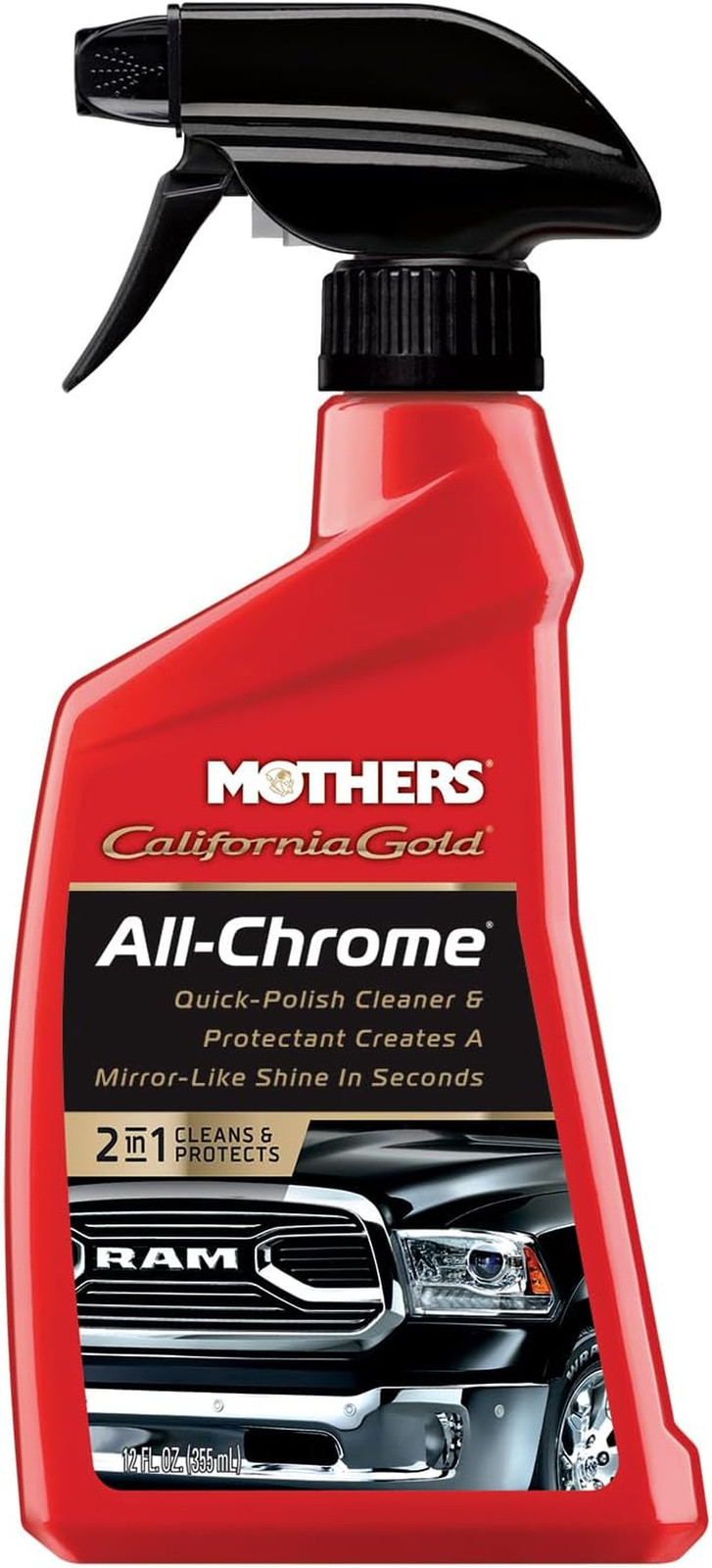 Chrome Polish Cleaner 12 Oz Removes Fingerprints Water Spots Bugs Brilliant Shin