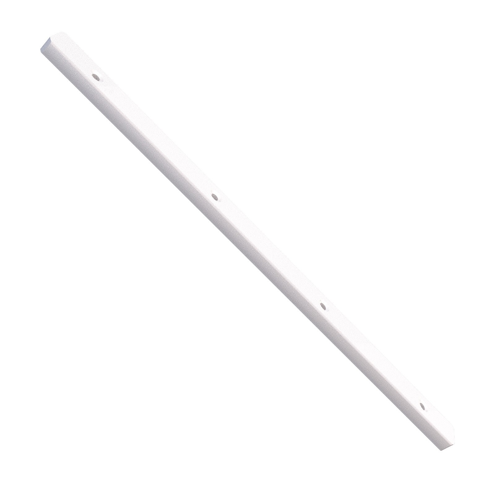 Plastic Drawer Rail 3/4" Extension Side Mounted White 11-1/4"