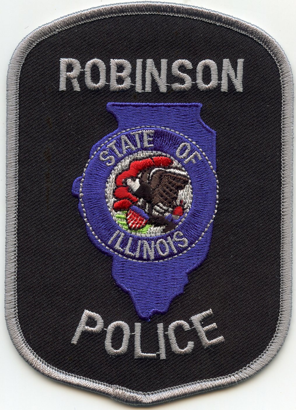 ROBINSON ILLINOIS IL State Outline POLICE PATCH