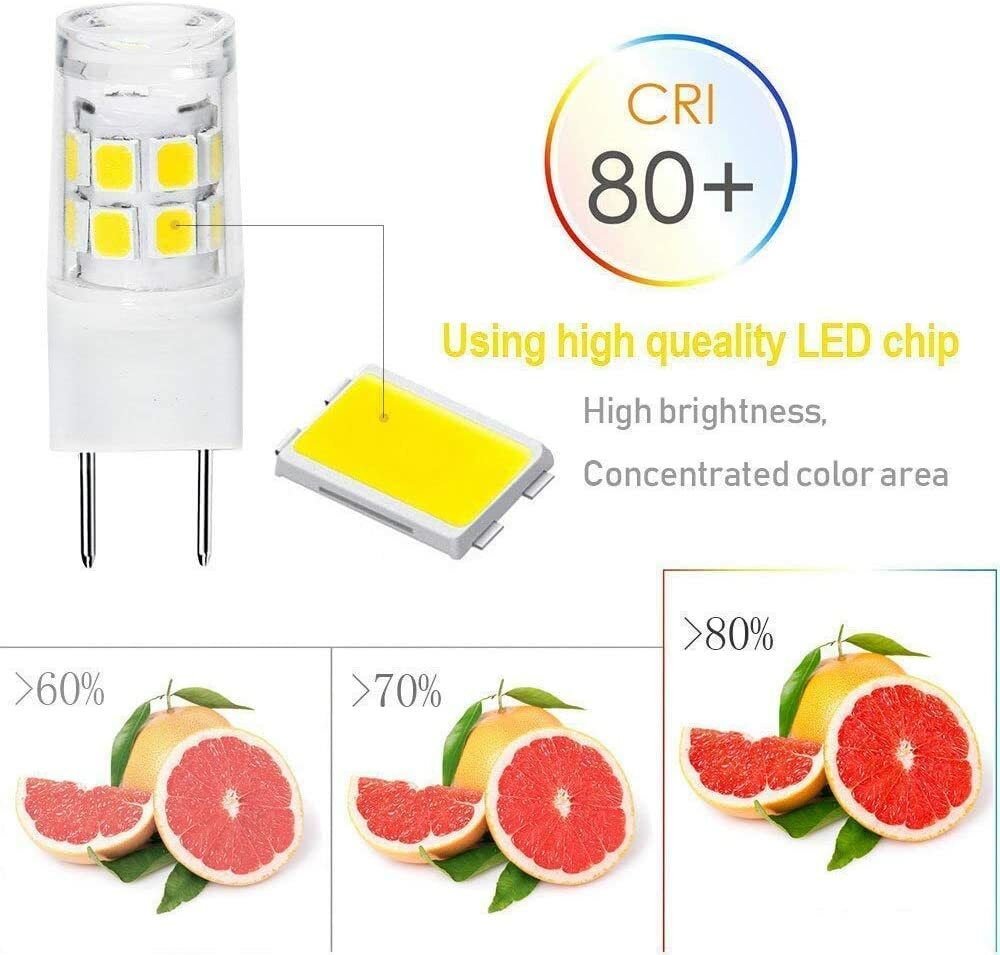G8 Base Halogen LED Replacement Bulb for Under-Cabinet Accent Desk Lamp Lighting