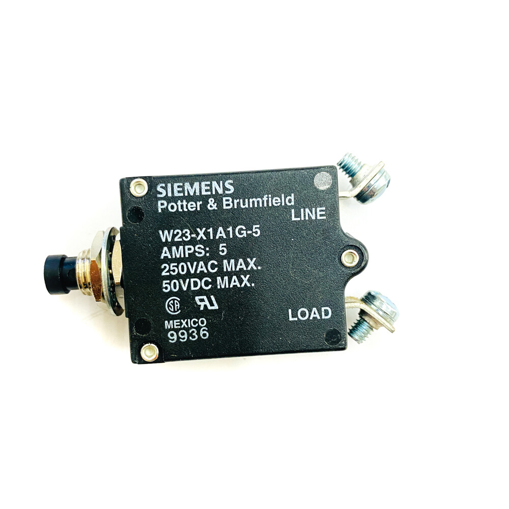 Siemens W23-X1A1G-5 Potter & Brumfield W23-31 Thermal Circuit Breaker 5 Amps