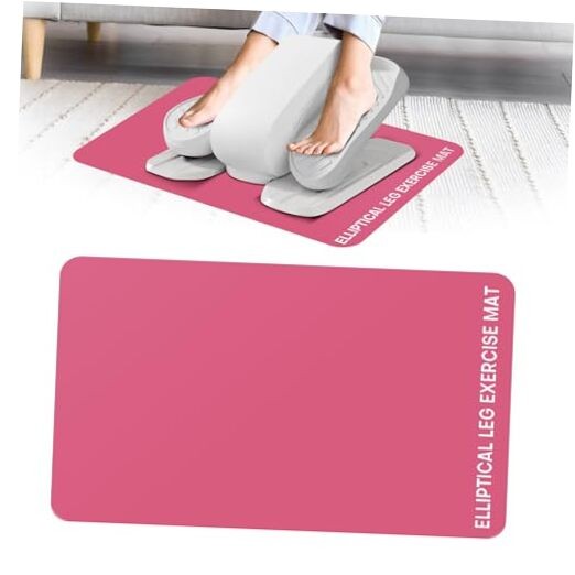 Under Desk Elliptical Mat - Non-Slip Exercise Equipment for Peloton Pink 1 Pc