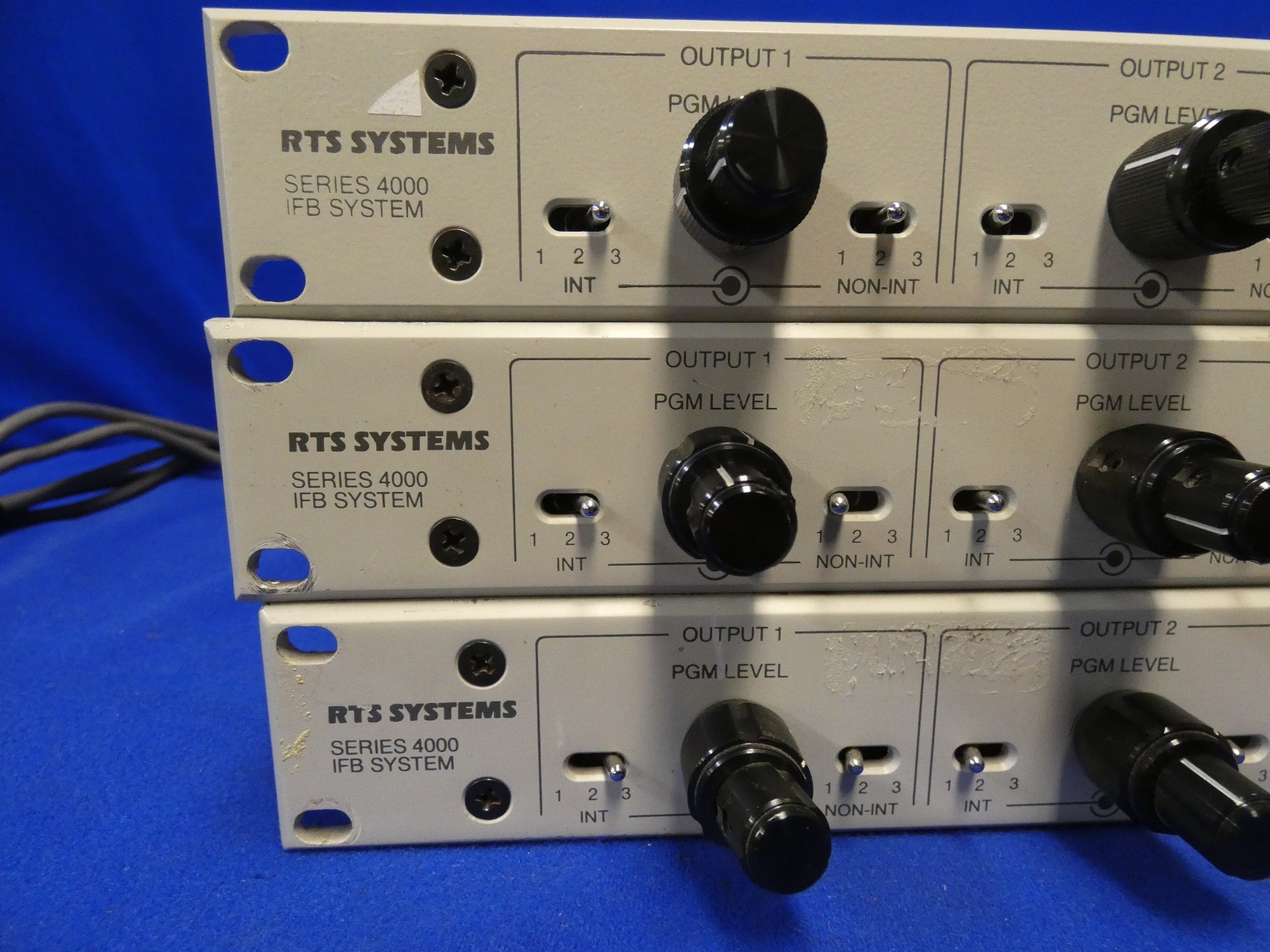 RTS Systems Series 4000 IFB System Central Electronics Model 4010 (QTY 3 Total)