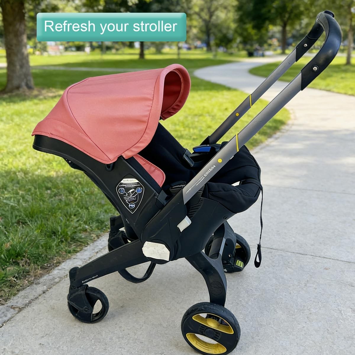 Feliliber Stroller Canopy Coral red