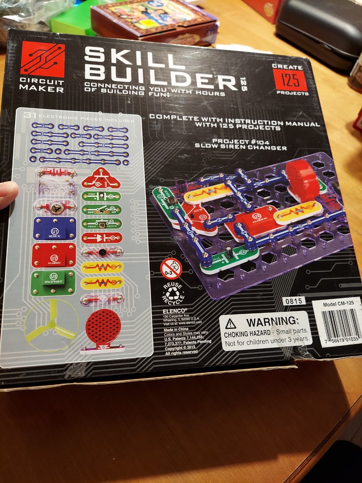 Circuit Maker Skill Builder 125 Projects Edu Toys Fun Sounds Stunts Electronic
