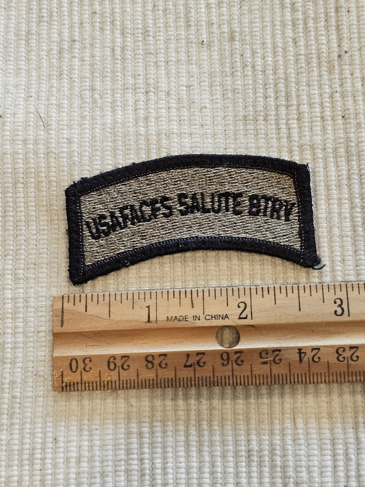 1980s Era USN Navy Vietnam Cold War USAFACFS Salute Battery Tab Patch L@@K!!!