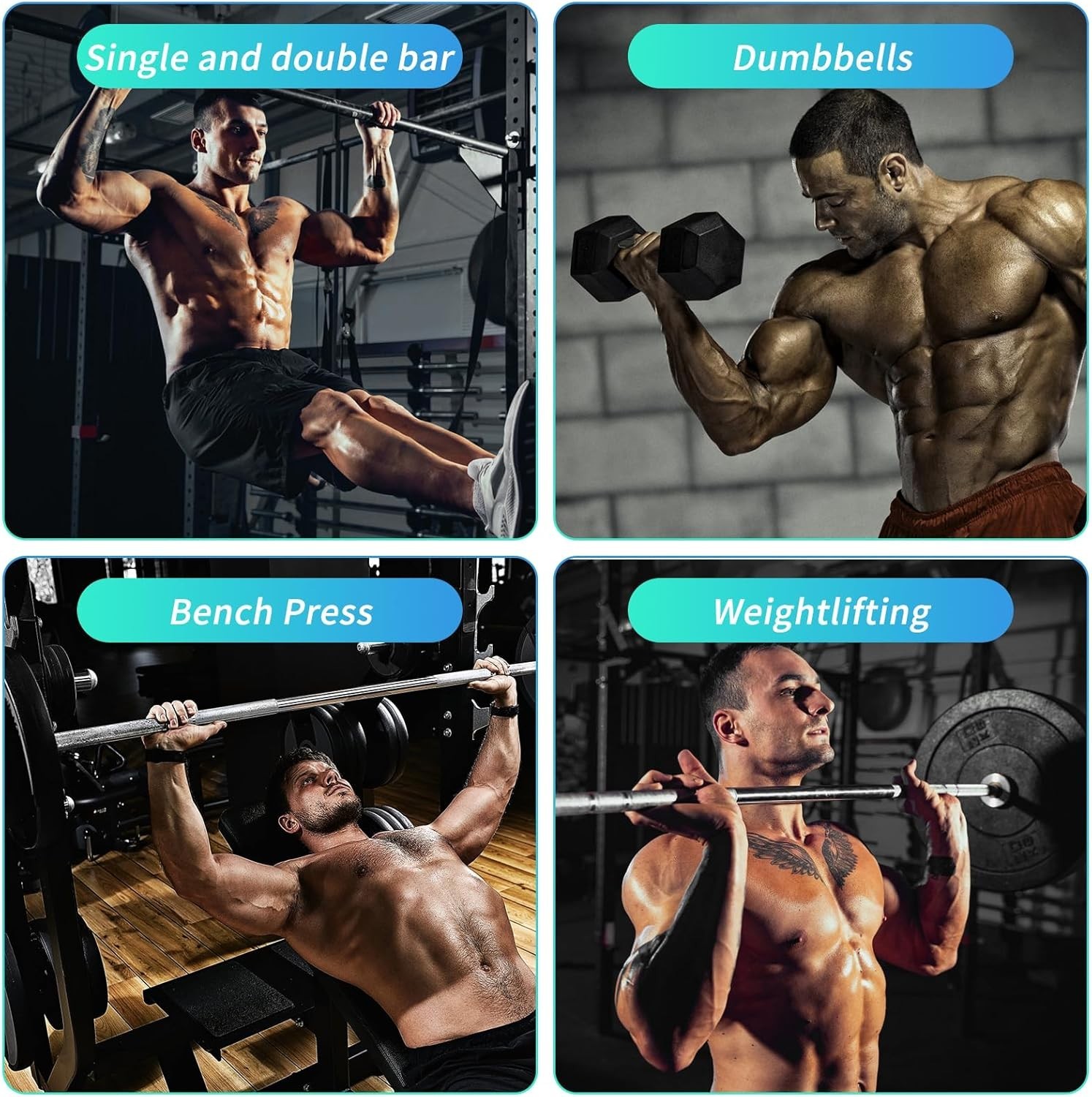 Quick Release Workout Grips: Ergonomically Designed for Heavy Lifting & Exercise