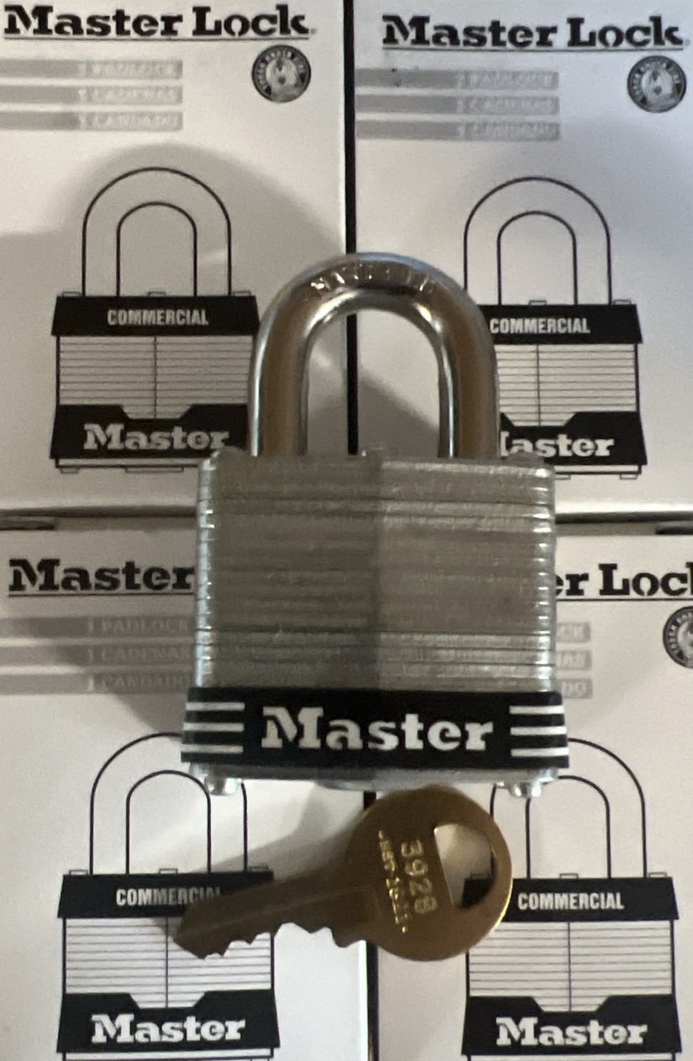 6-Master Lock 3Blk Lockout Padlock,Kd,Black,1-1/4"H