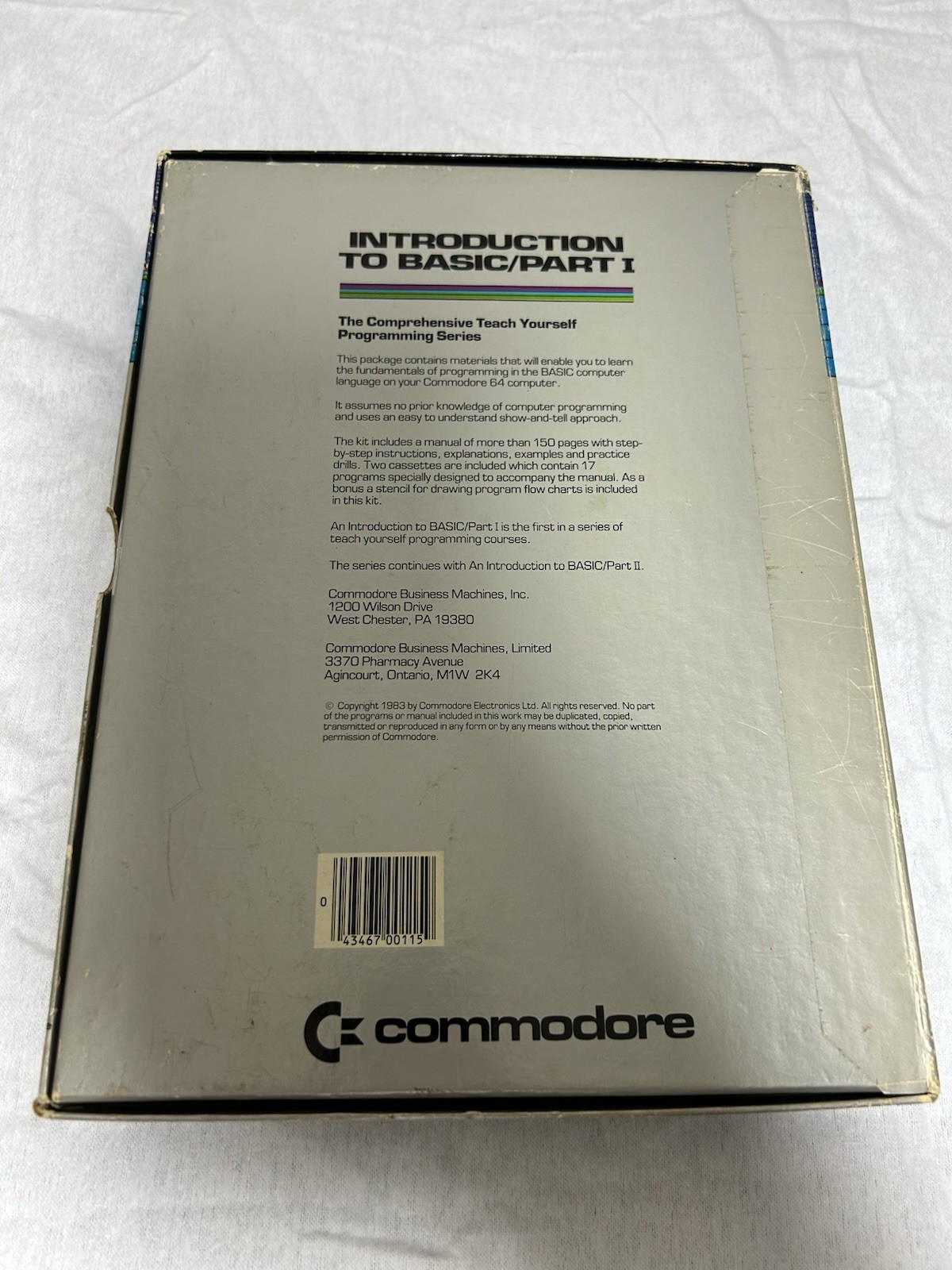 Vintage Commodore 64 Introduction to Basic / Part 1 Programming Series CIB