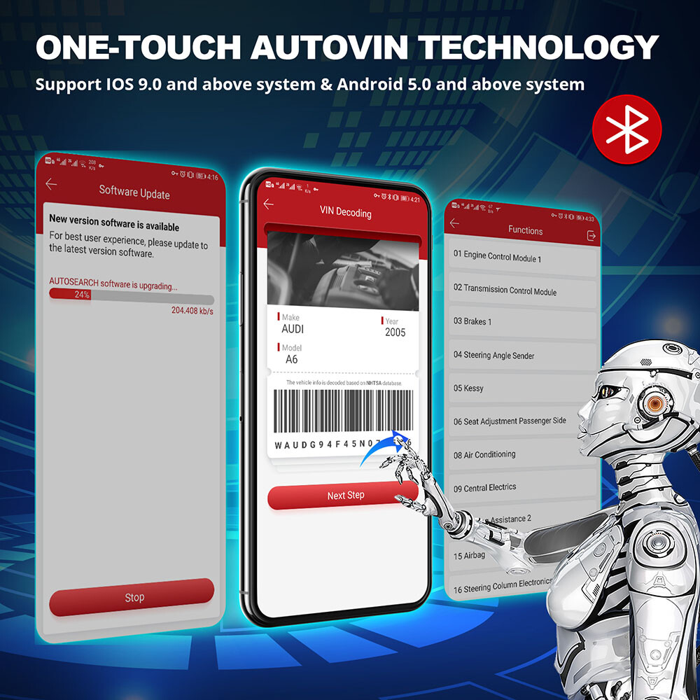 THINKDIAG 2 Bidirectional Car OBD2 Scanner Diagnostic Tool Code Reader All Free