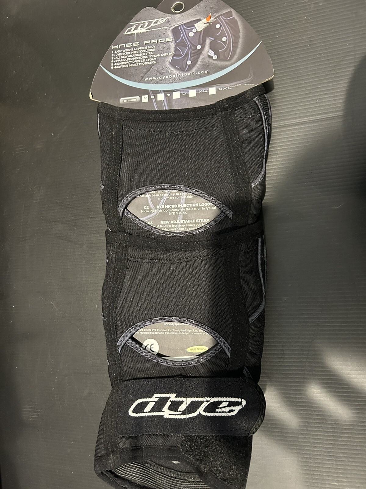 NEW!! Dye Paintball Performance Knee Pads - Black - Small