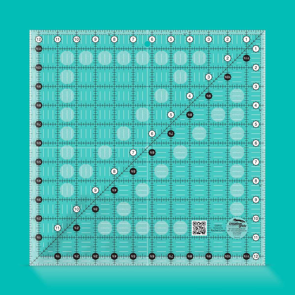 Creative Grids -- Quilt Ruler 12-1/2in Square