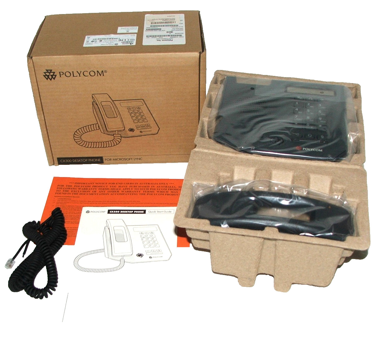POLYCOM MICROSOFT LYNC PHONE desktop (CX300R2) USB.. NEW