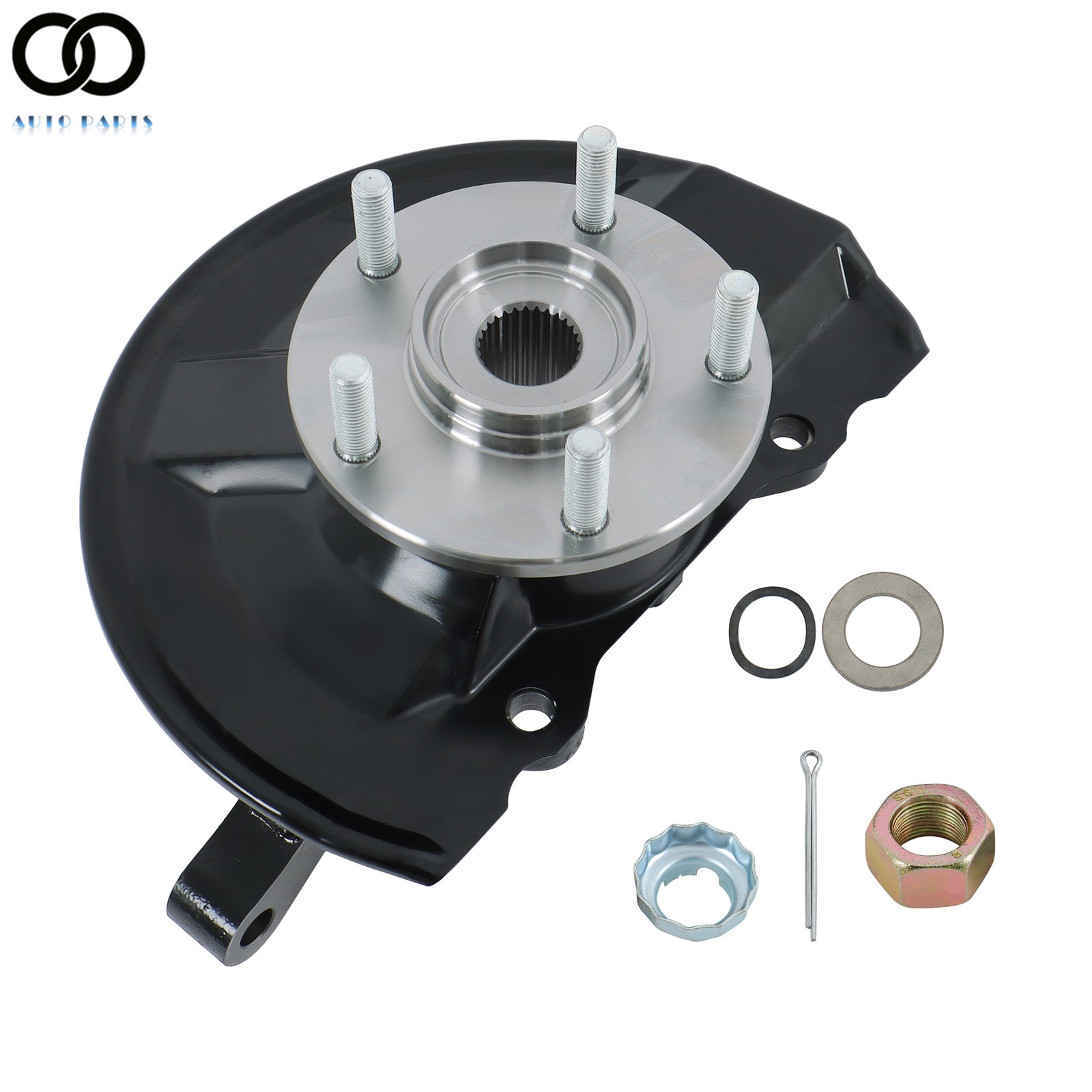For 07-18 Mitsubishi Outlander Front Driver Steering Knuckle & Hub Bearing Assy