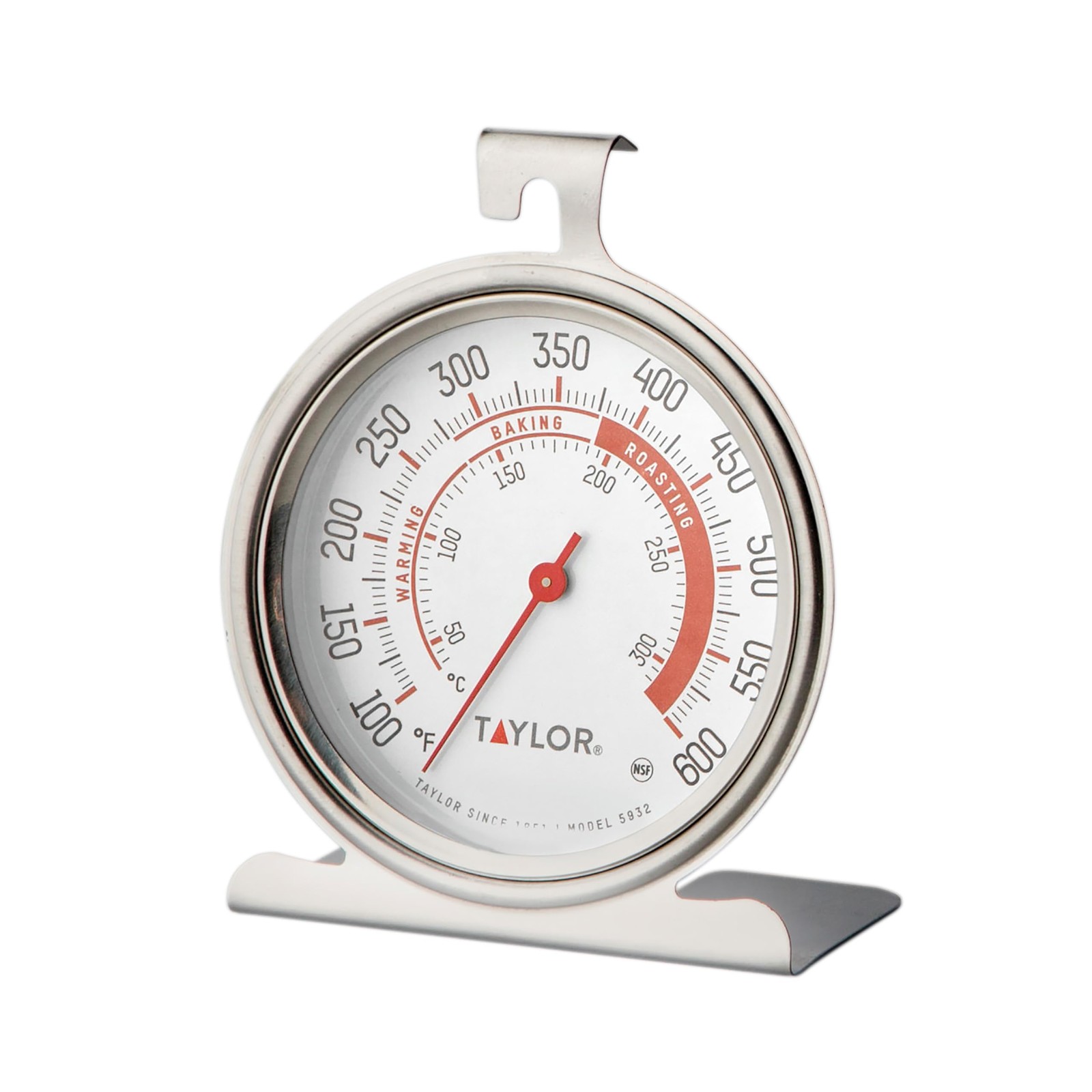 Precision Products Large Dial Thermometer, Silver