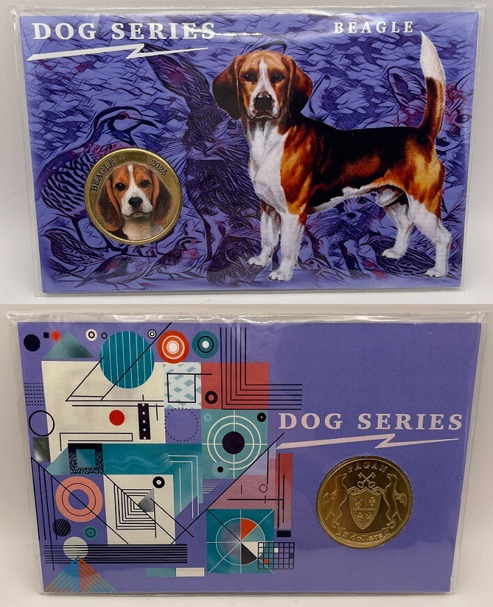 Pagan - 5 pcs x 3 Dollars 2025 UNC Beagle - in folder Lemberg-Zp