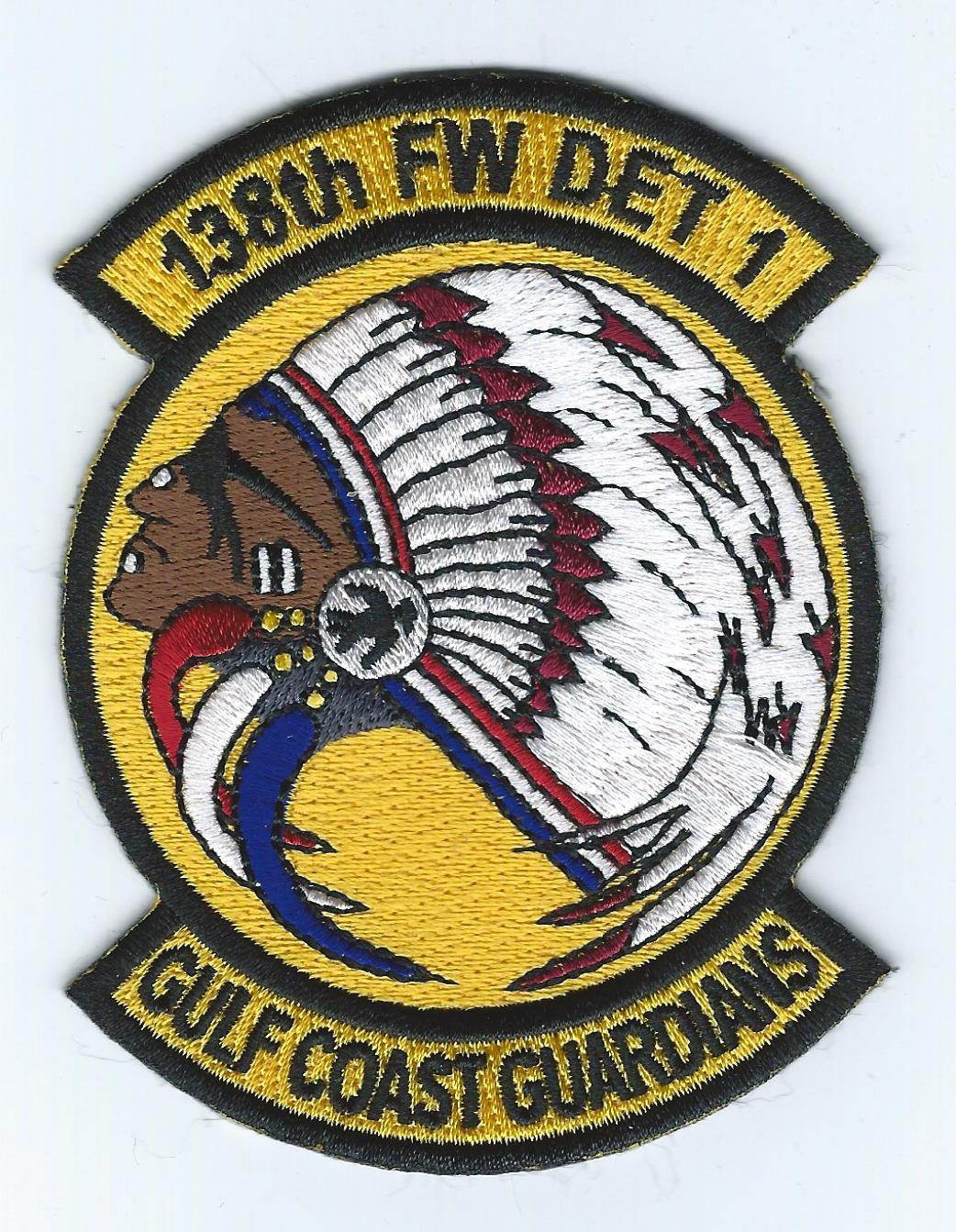 138th FIGHTER WING DET 1 "GULF COAST GUARDIANS"  !!NEW(2014!! patch