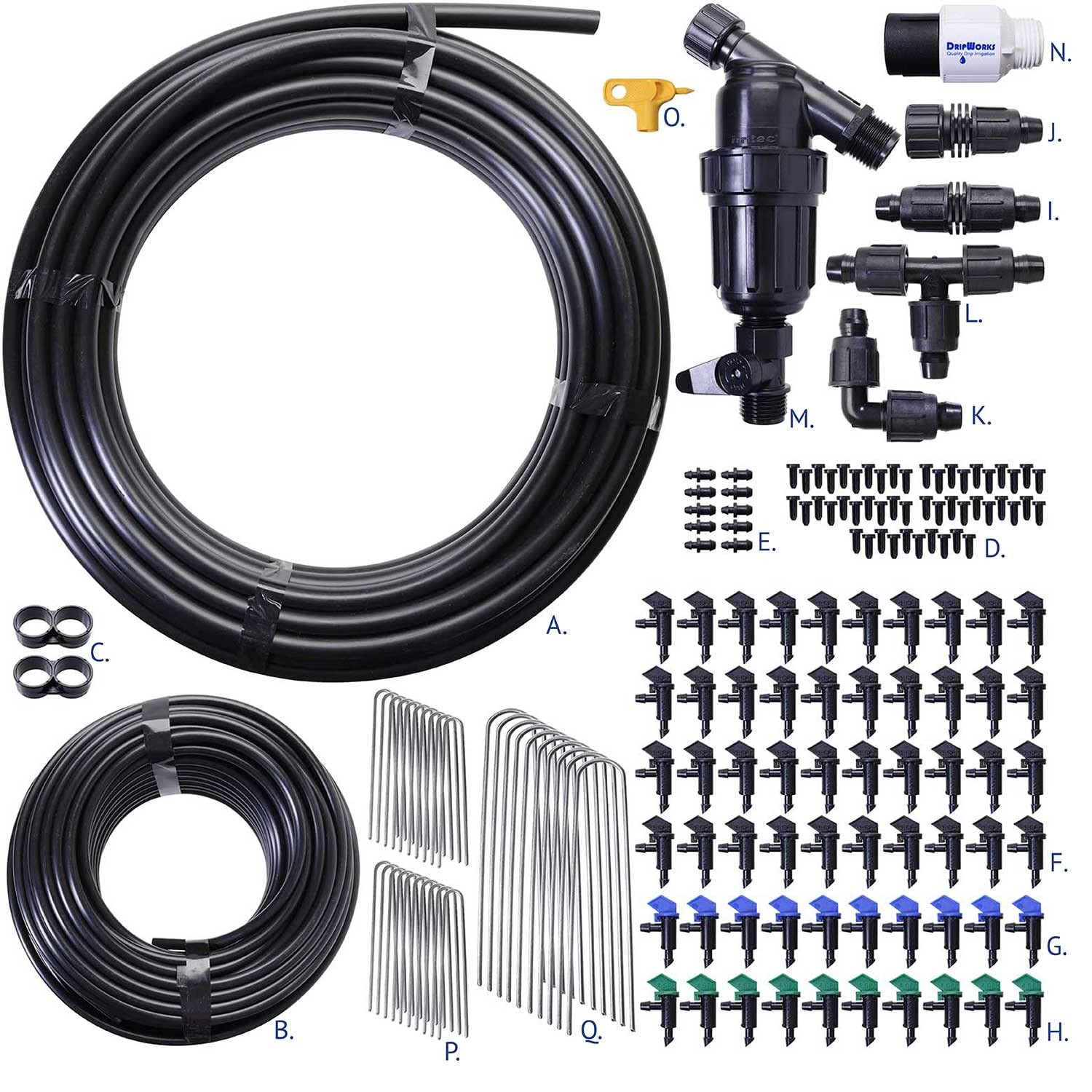 Dripworks Individual Plant Irrigation Kit for Watering Individual Plants in