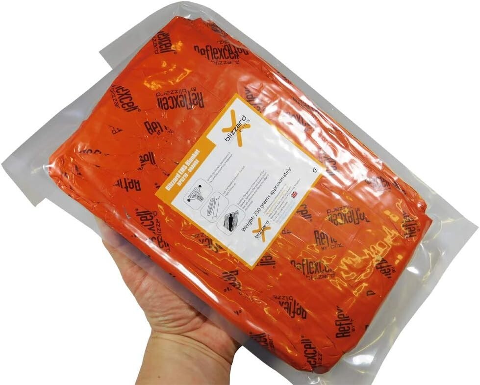 Blizzard EMS Blanket Flat Pack Reflexcell Hypothermia Prevention Trauma Care