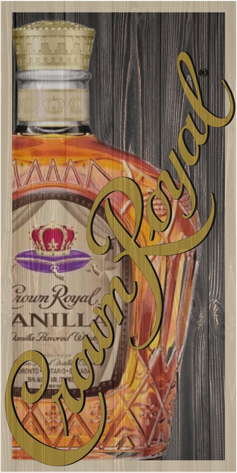 Crown Vanilla cornhole board vinyl wraps