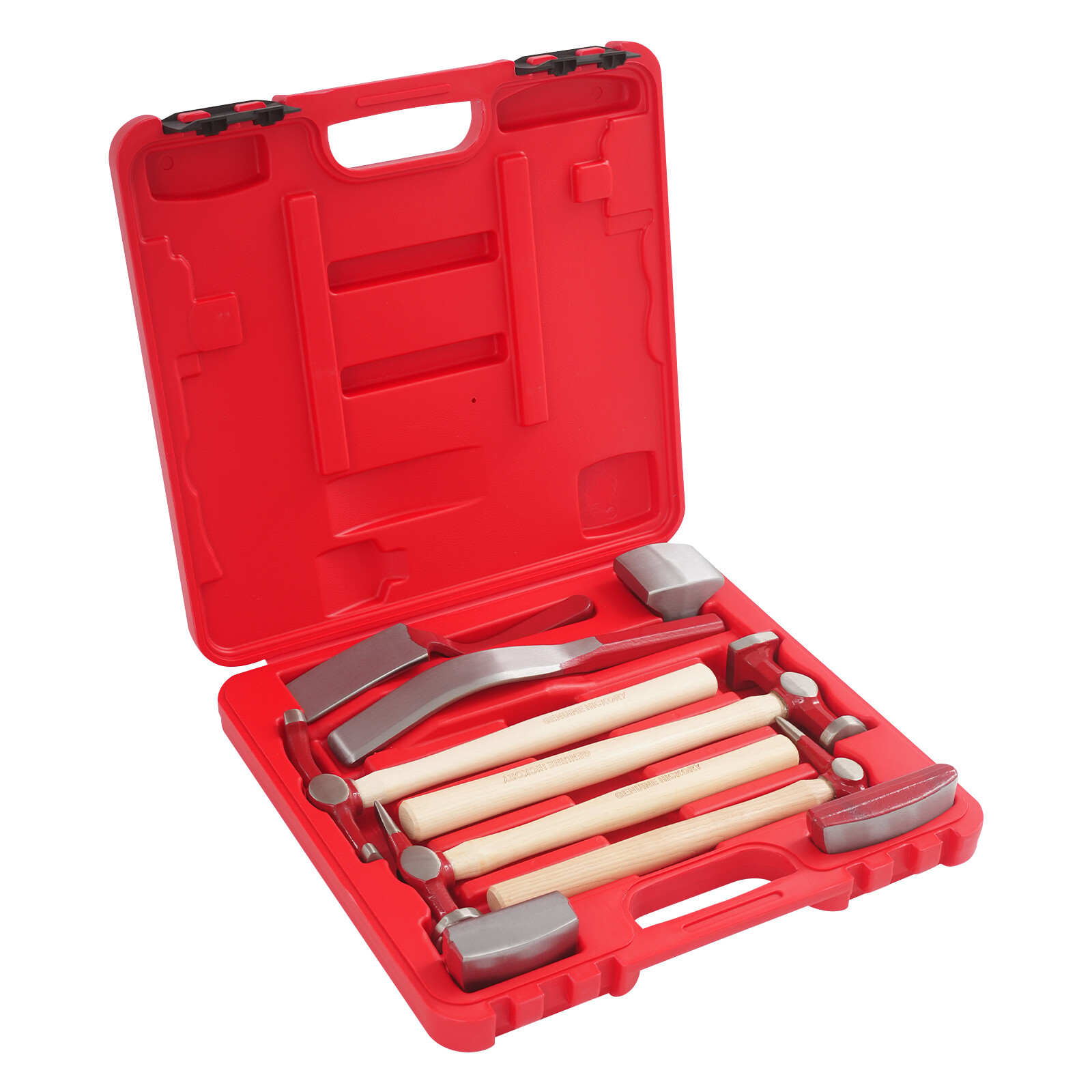 9 PCS Car Dent Removal Tool Kit, Auto Body Repair Hammer Dolly Set with Case