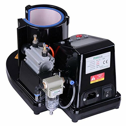 11oz Pneumatic Mug Heat Press Transfer Machine Sublimation Printing US free ship