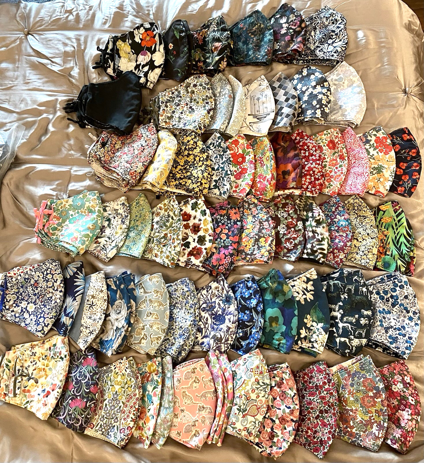 10 New Liberty Of London Tana Lawn 2 Layer Fabric Face Masks