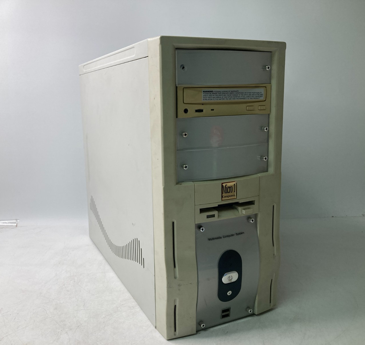 Vintage Beige Micro1 PC Case w/ Premier 300W PSU Floppy & DVD Drive