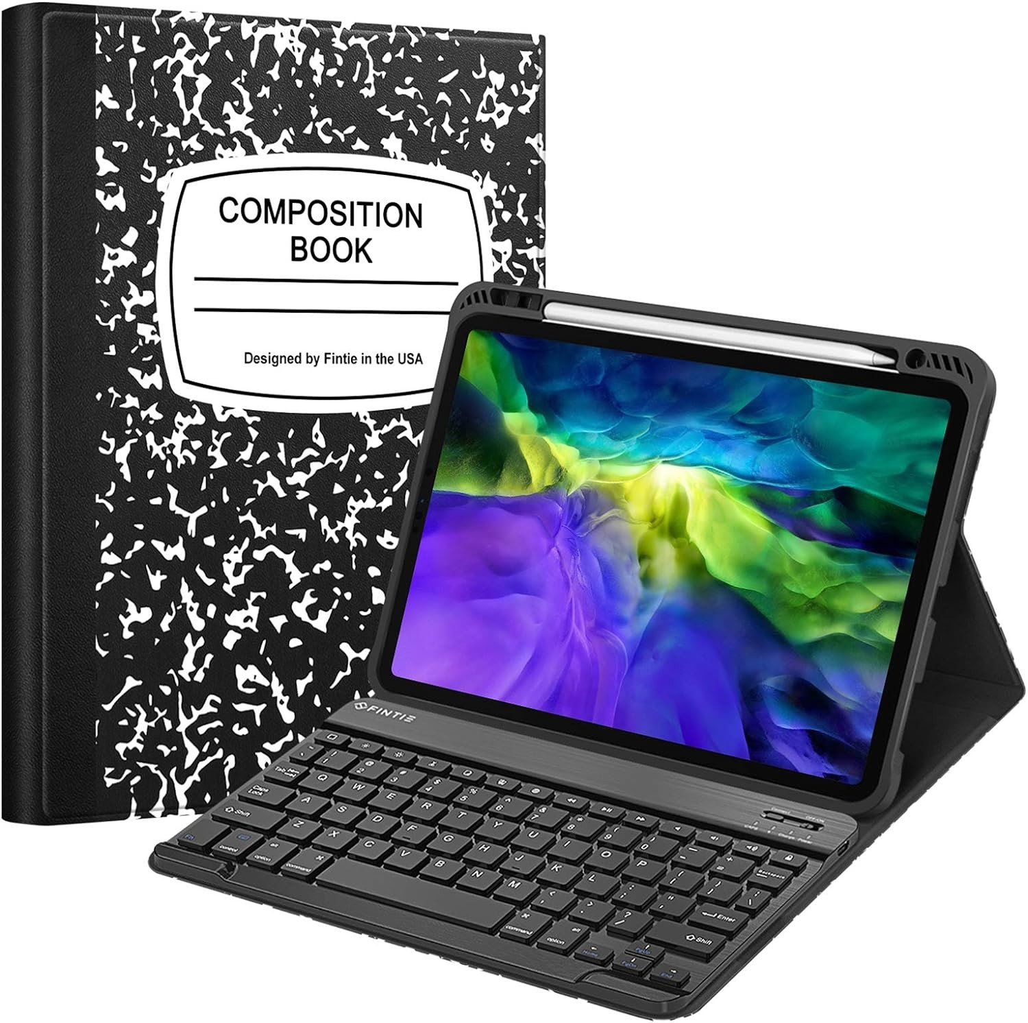 Keyboard Case for iPad Pro 11-inch (4th/3rd Gen) 2022/2021 Soft TPU Back Cover