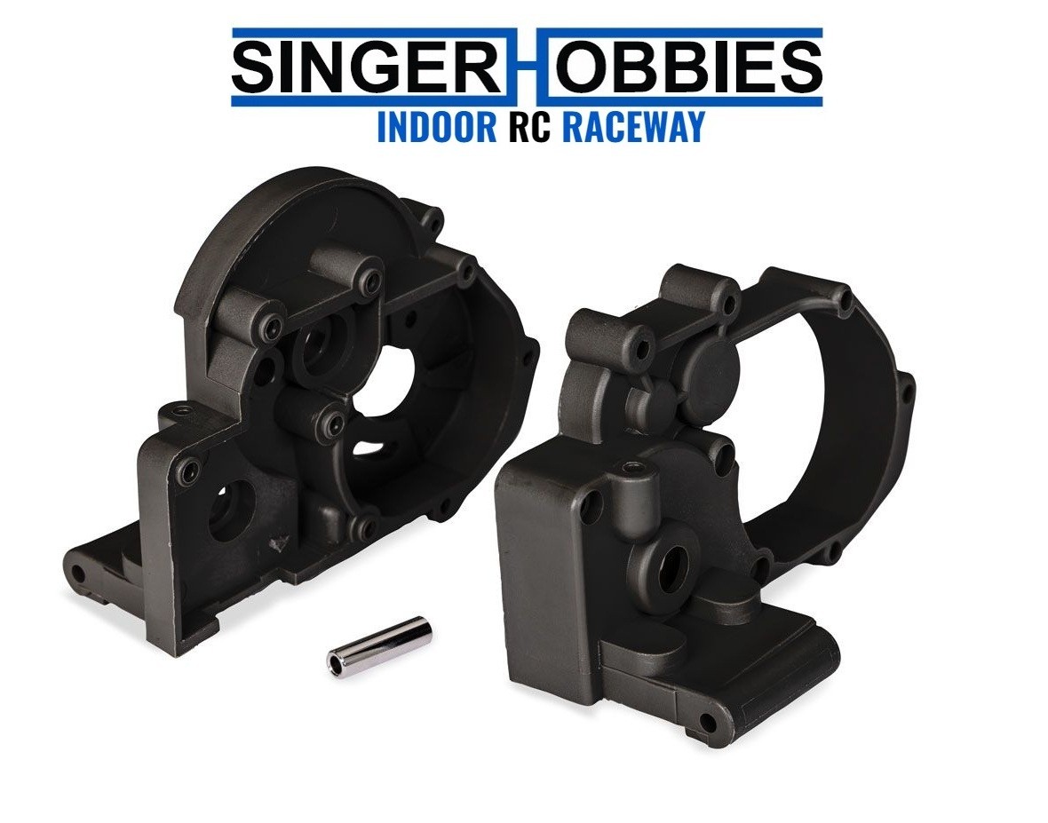 Traxxas 3691-BLK Magnum 272 Black Gearbox Halves (L&R) SLASH / RUSTLER