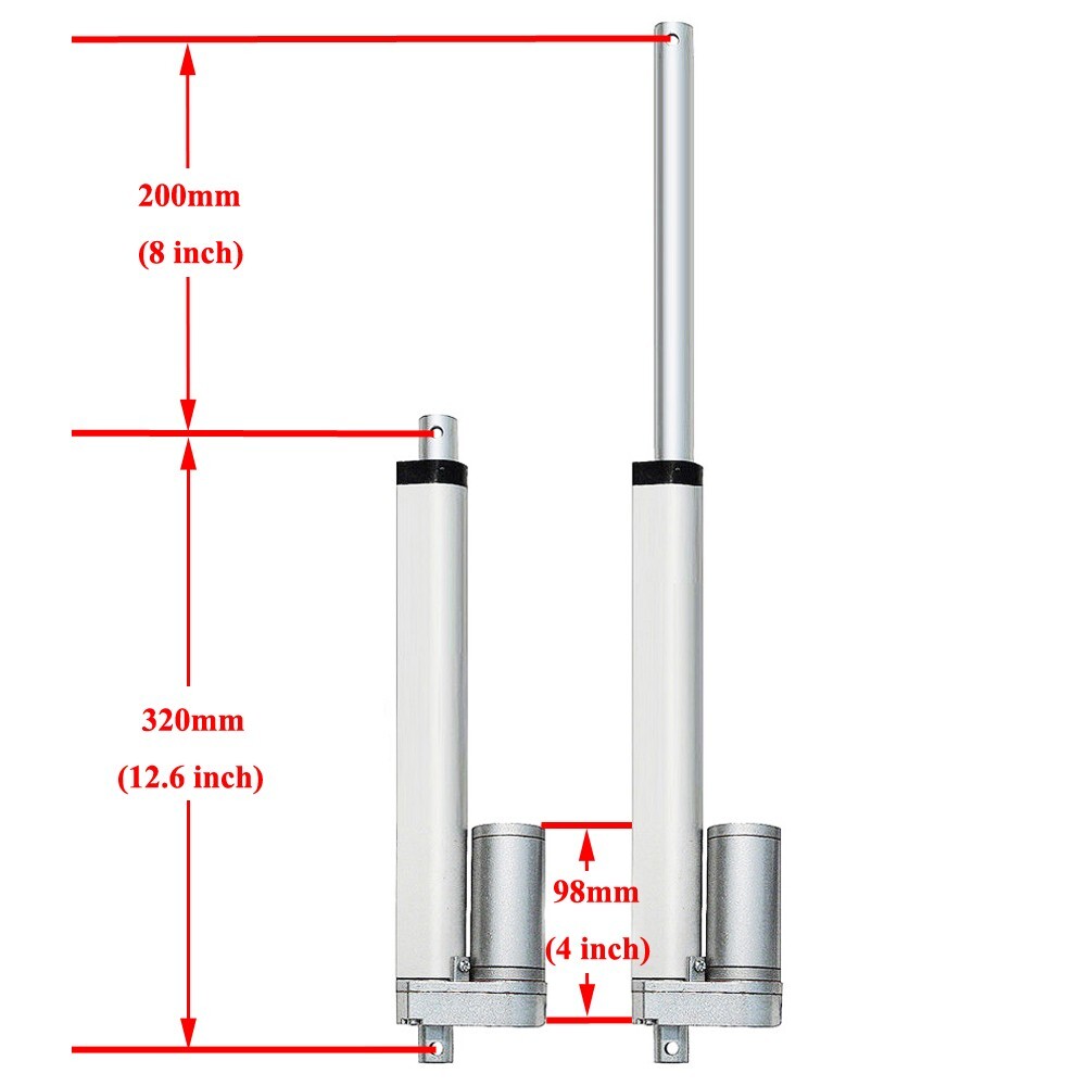 DC12V 8" Linear Actuator &LCD Controller &Wind Sensor For Solar Tracking Tracker