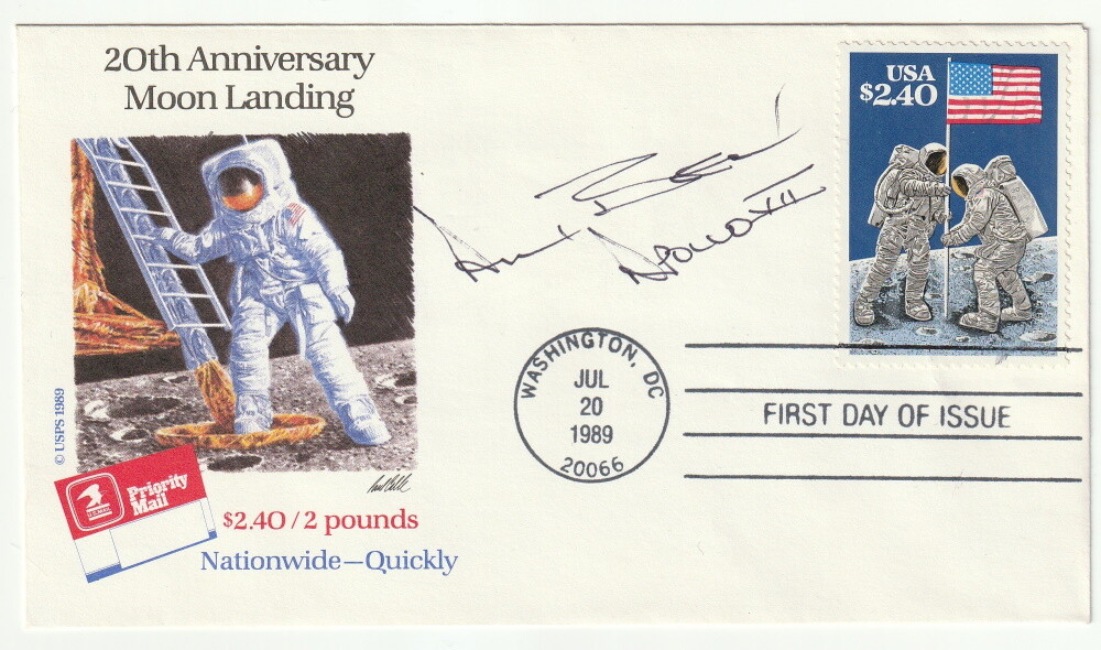 ALAN BEAN - Orig. Autograph, first day cover, NASA, signed, autograph, FDC