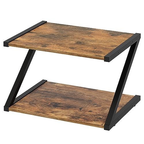 Desktop Printer Stand, 2-Tier Printer Table with Storage Shelf, Under Desk