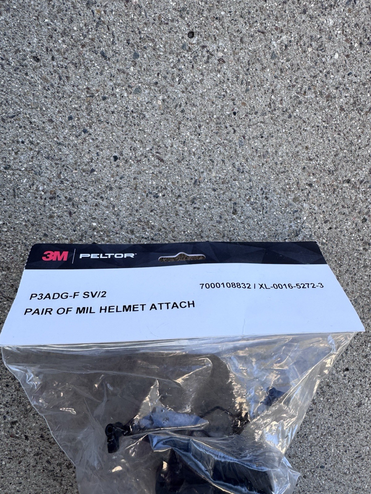 3M Peltor Headset Black Arc Fast Rail Adapter Mounts