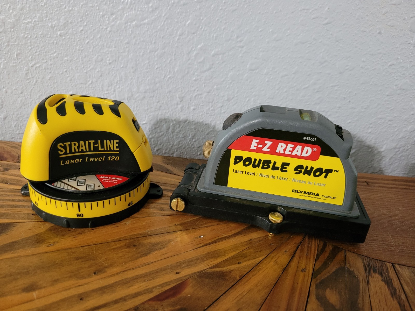 Lot Of 2 Laser Levels Straight Line & Olympia EZ Read