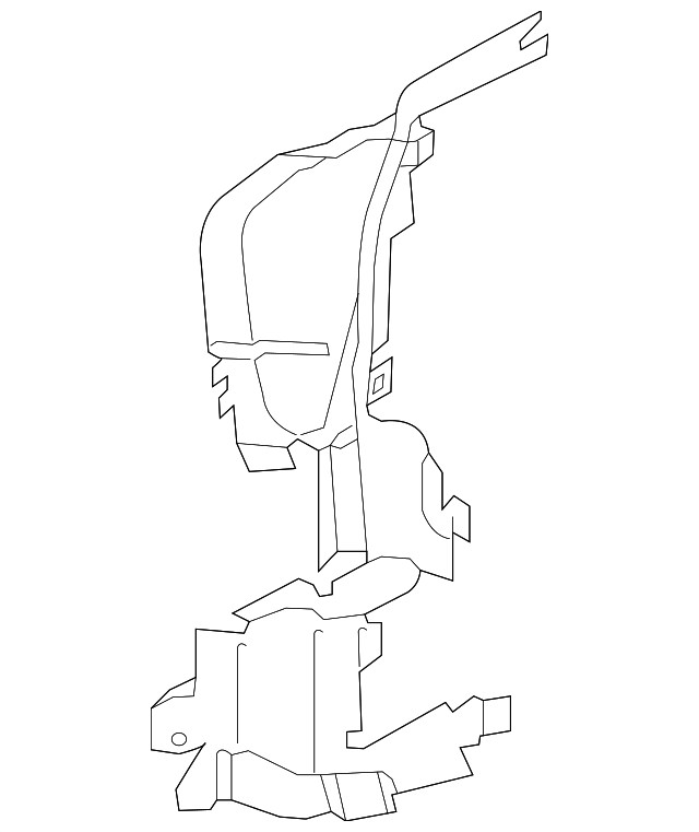 Genuine Audi Radiator Support Baffle 80A-121-674-H