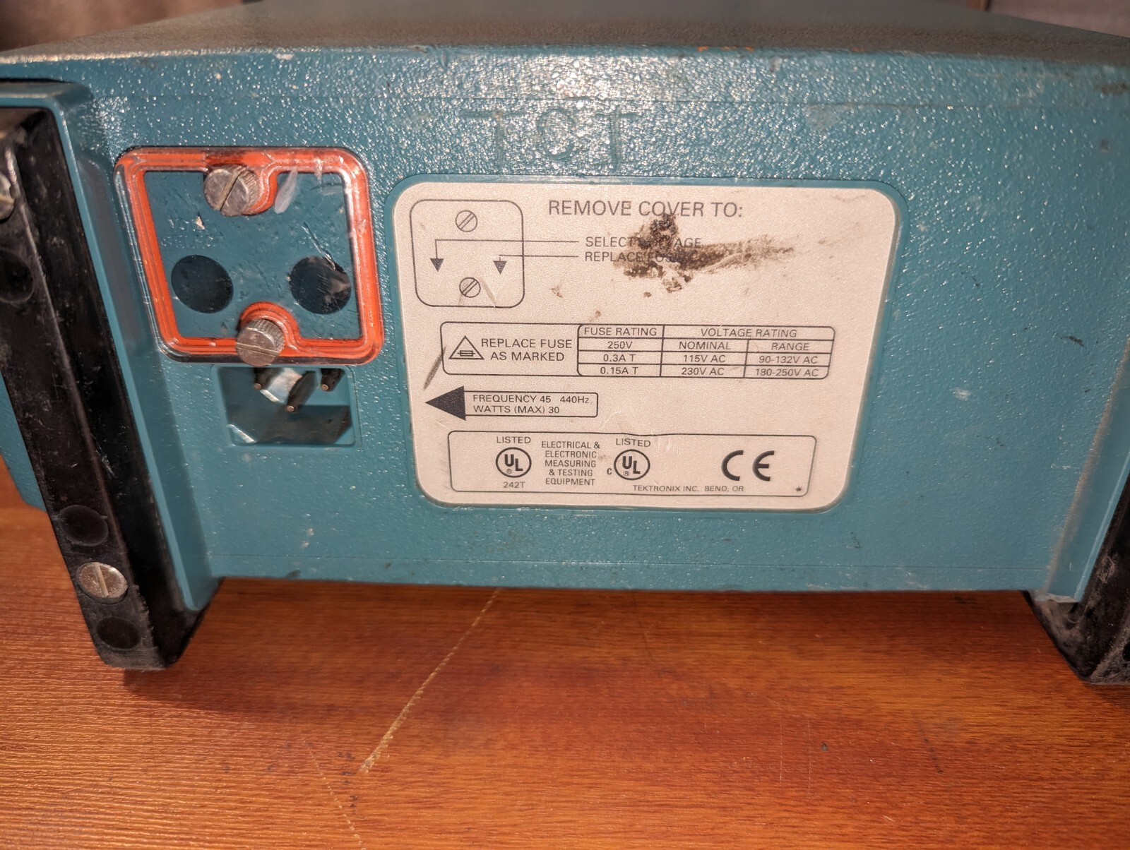 Tektronix 1503c Metallic TDR Cable Tester, "Check Disc".