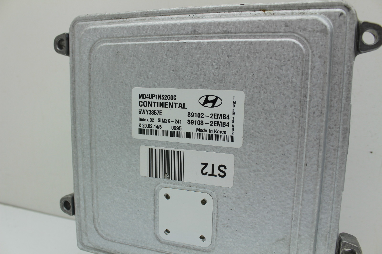 14-16 Hyundai Elantra 39103-2EMB4 Computer Brain Engine Control ECU ECM Module