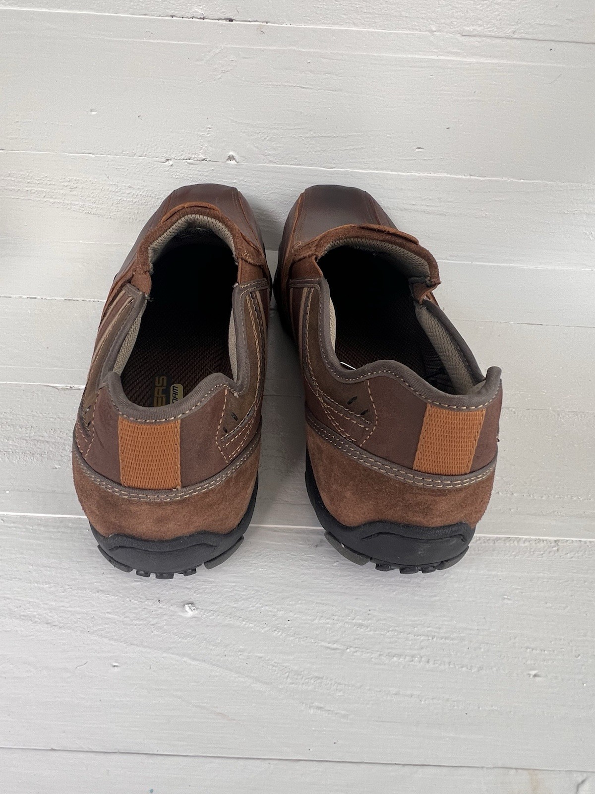 Skechers Men Diameter Zinroy SZ 12 Leather Shoes 64275 EW CDB Brown Size