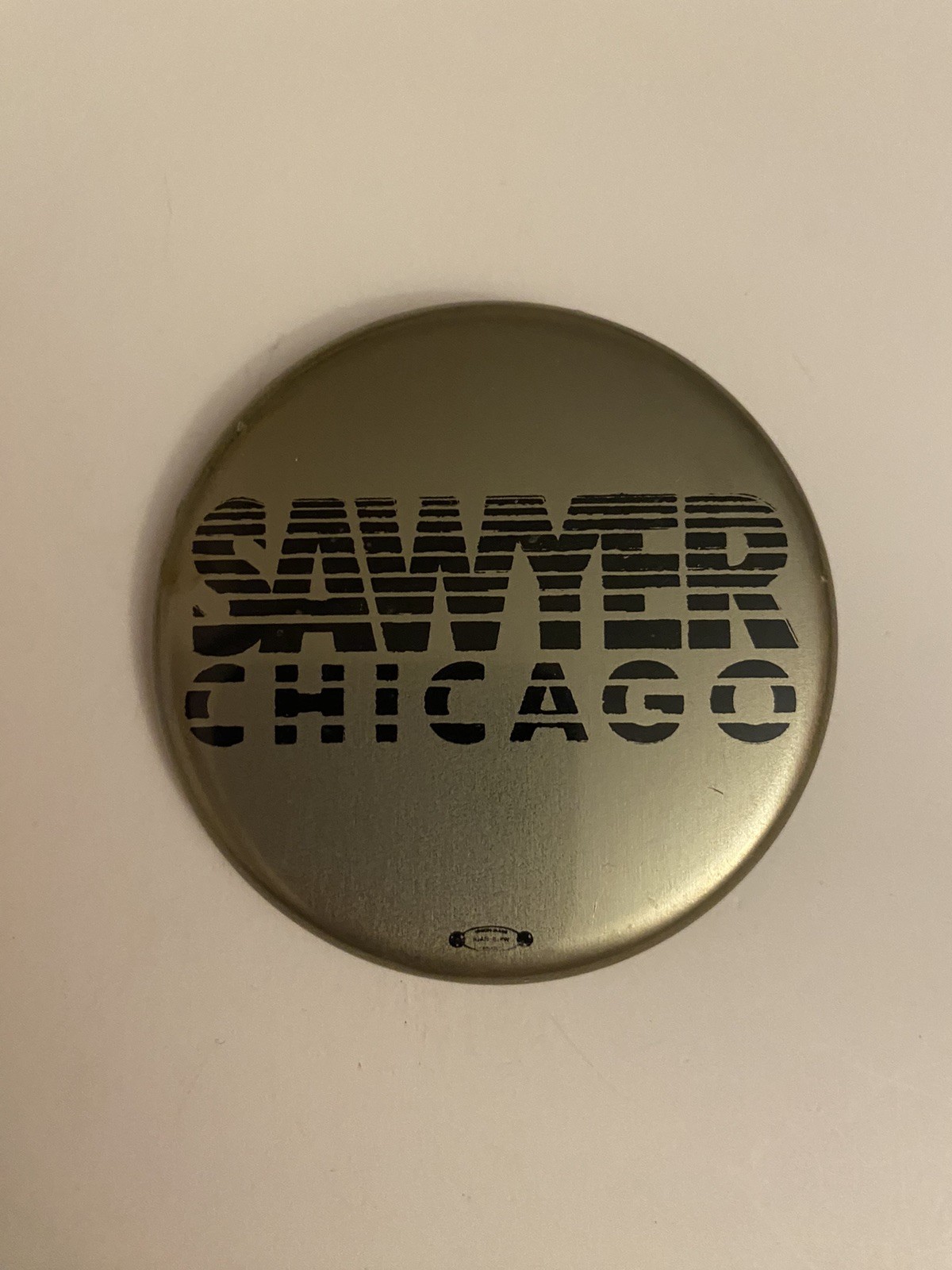 Sawyer Chicago Pin Back Button P56