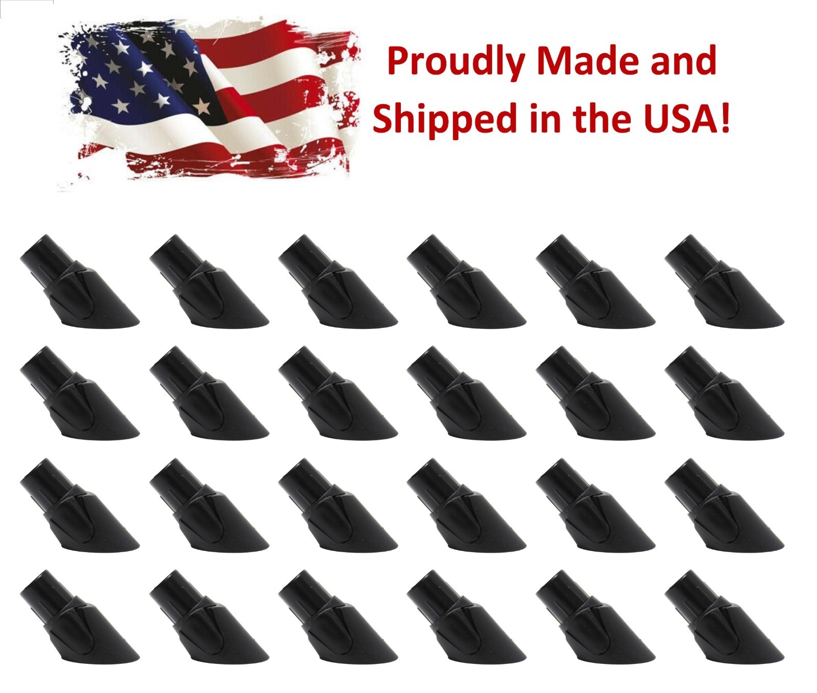 3/4" Black Plastic Adjustable Baluster Connector for Tube Posts