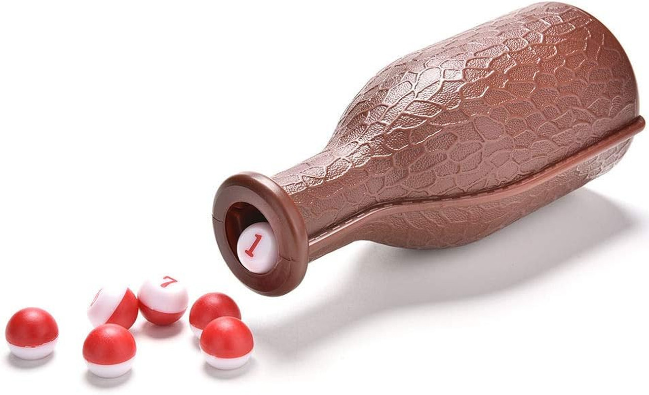 Billiard/Pool Plastic Tally Shaker Bottle with Peas/Balls, Kelly/Pill Pool