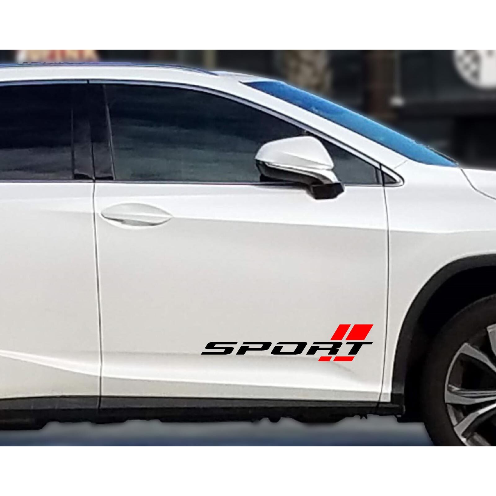 Pair Sport Decal Vinyl Stickers (Left & Right) for Cars Truck Racing Performance