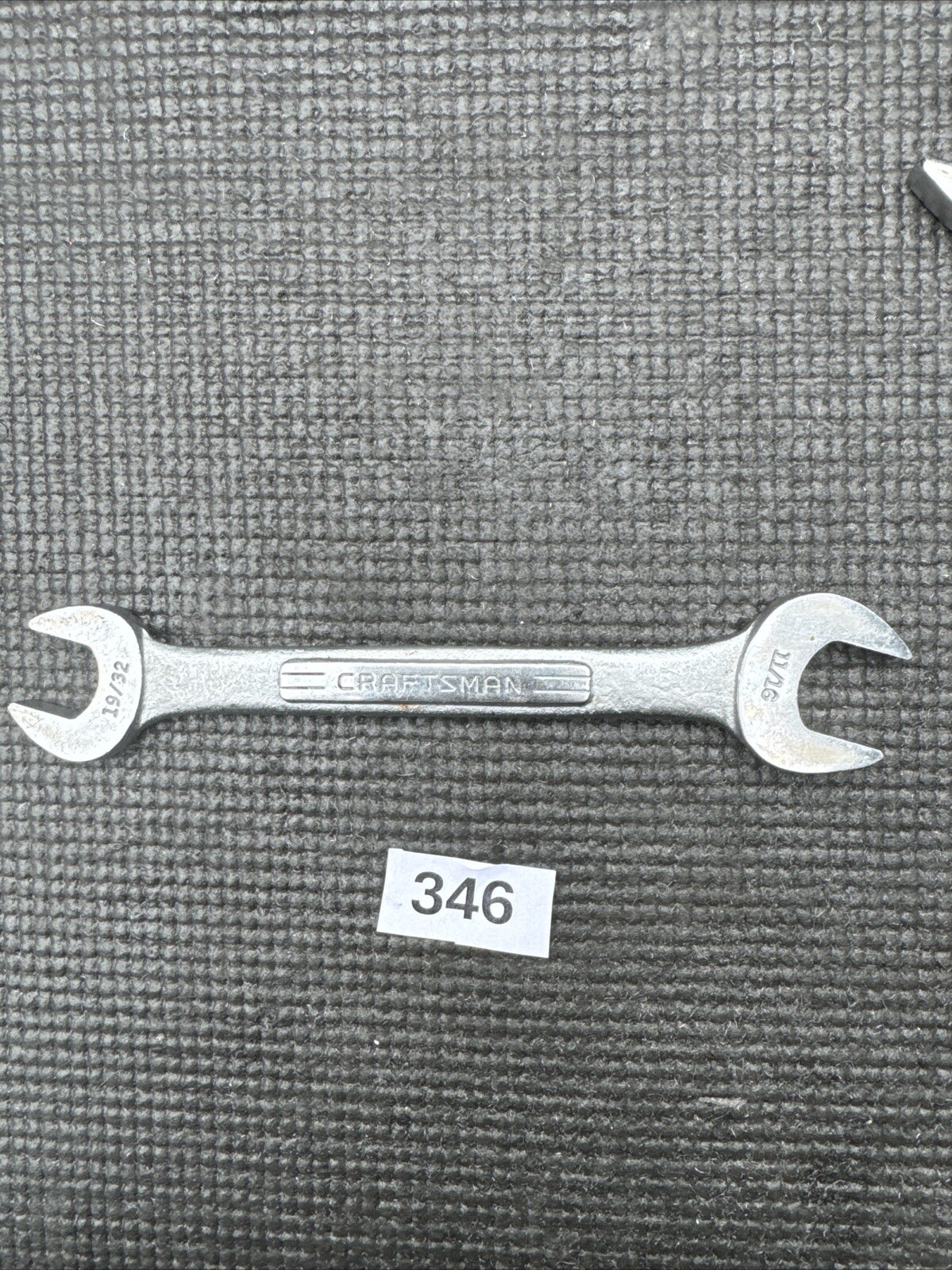 Vintage Craftsman Double Open End Wrench, 19/32" x 11/16", =V= Series. U.S.A.