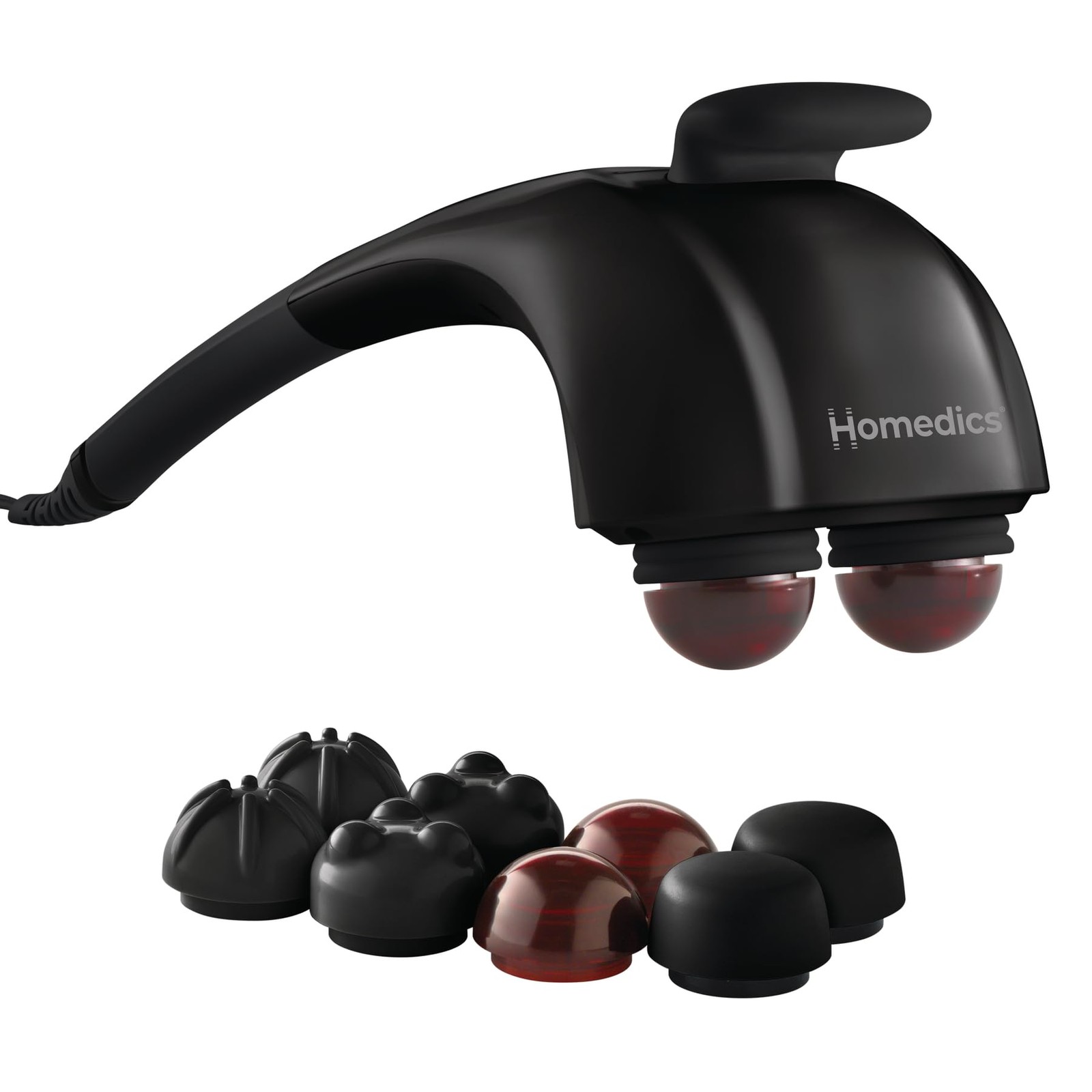 Homedics Twin Percussion Pro Dual Node Massager 1 Count (Pack of 1), Black