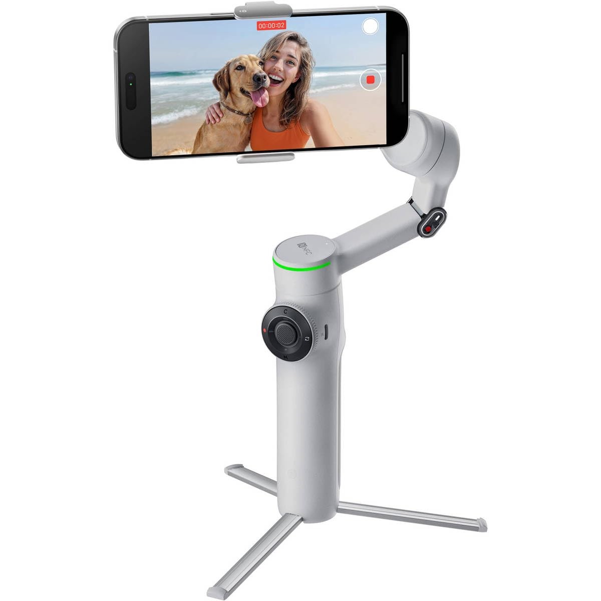Insta360 Flow 2 Pro Grey- AI-Powered Stick, Portable & Foldable