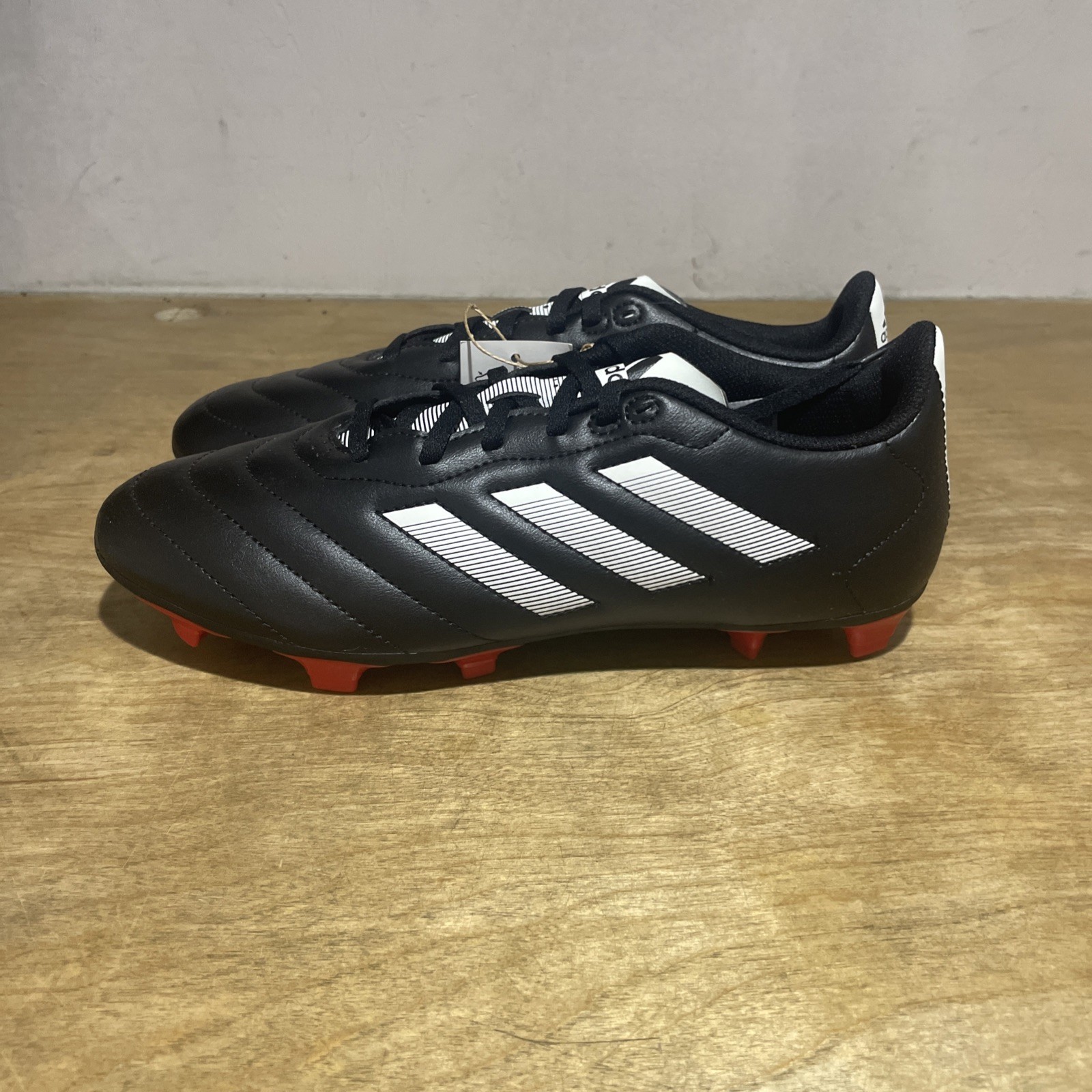 Adidas Goletto VIII FG Mens Shoes Size 11.5 Black Lace-Up Soccer Cleats