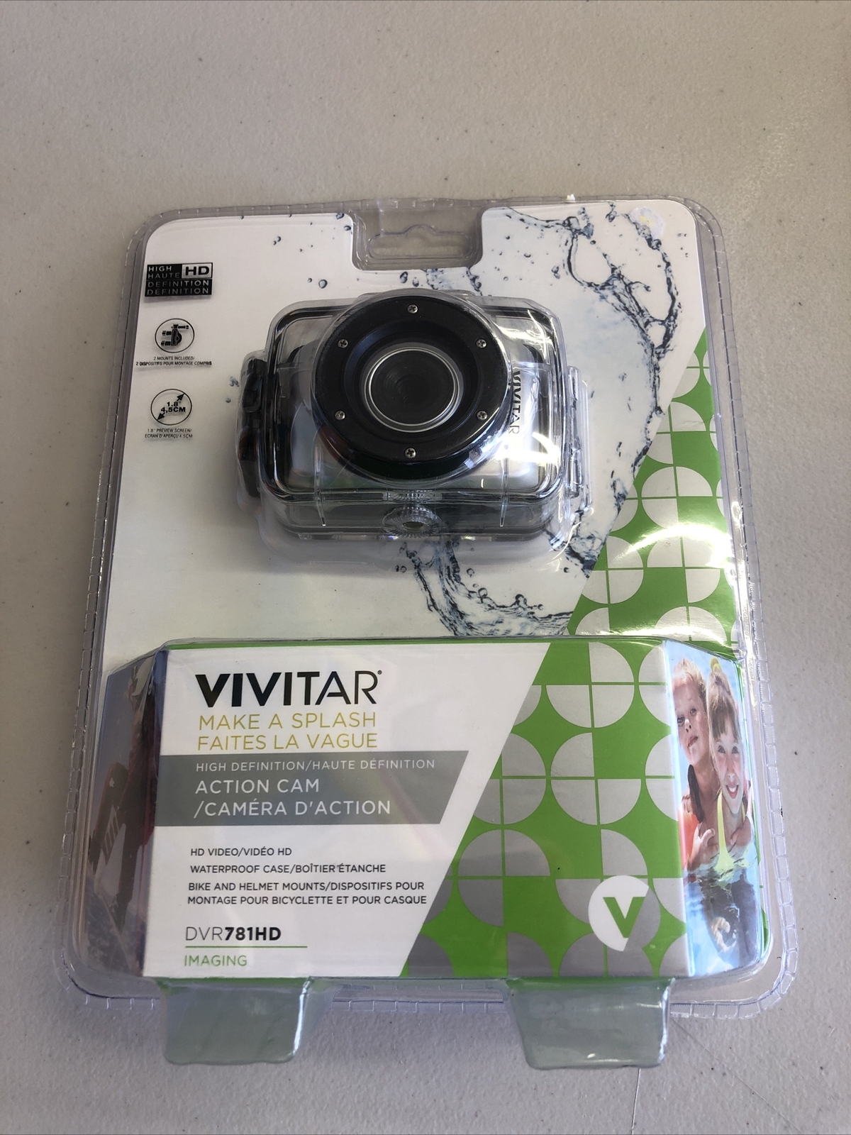 Vivitar HD Action Waterproof Camera/Camcorder - Silver w/ Accessory Bundle