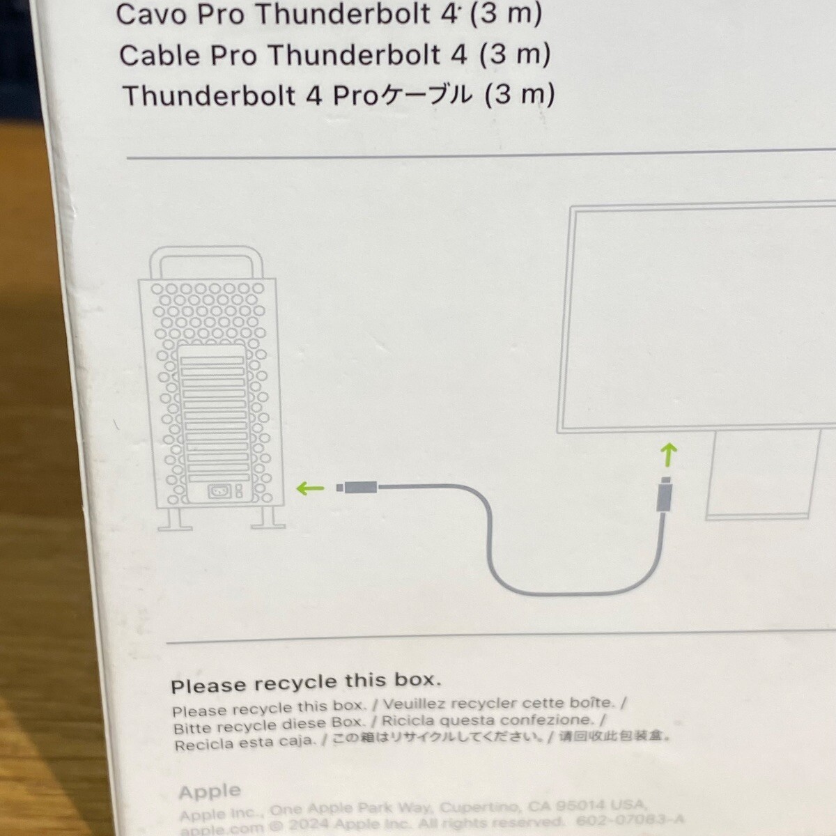 Apple Thunderbolt 4 Pro Cable 3m USB-C MacBook iPad iMac iPhone 100% Original
